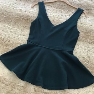 Sexy yet modest peplum top